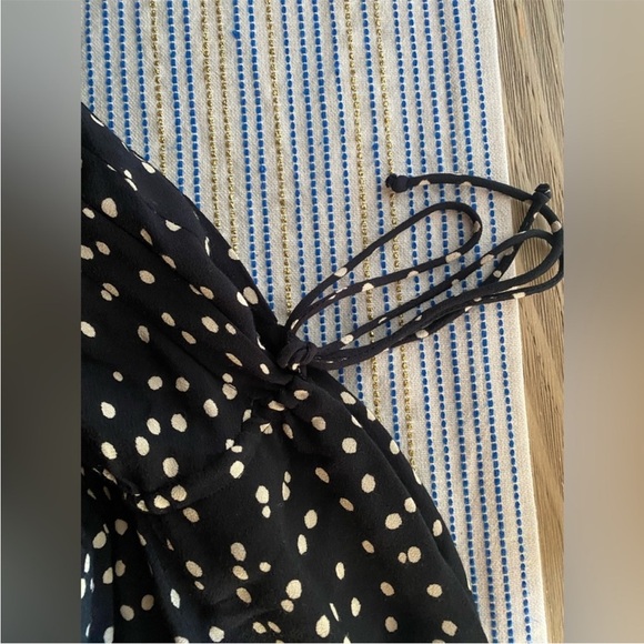 NWOT Anthropologie Maeve Finley Wide Leg Black White Polla Dot Flowy Jumpsuit 4 - Picture 14 of 14